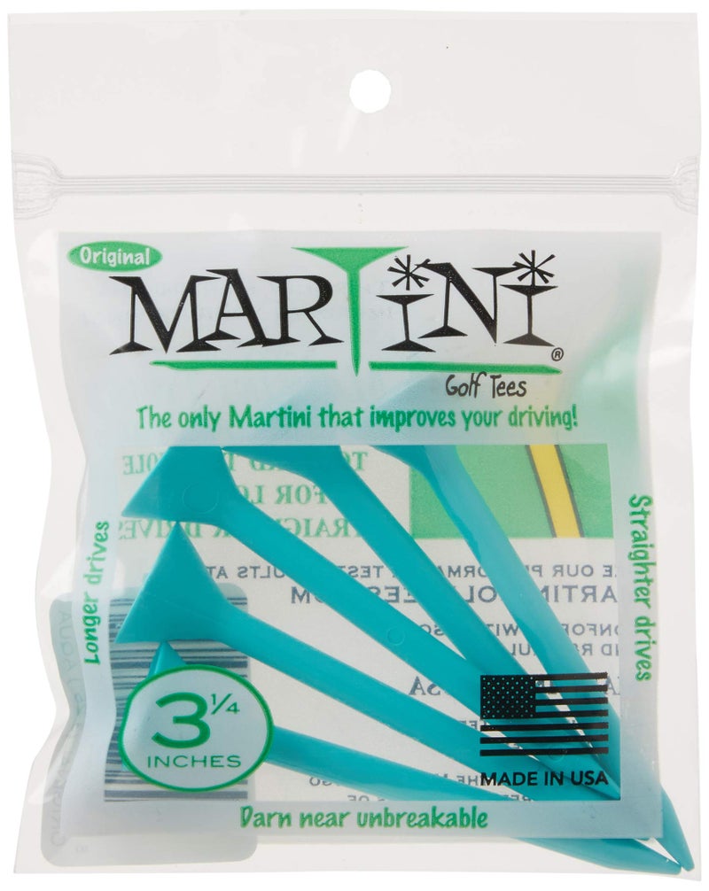 MARTINI تيز جولف مارتيني 3-1/4" تيز بلاستيكية متينة (5 عبوة)، أكوا - Image 2